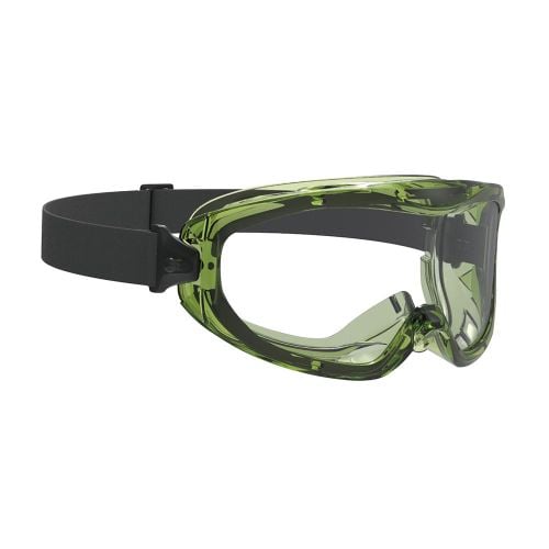 Phenos Safety Goggles Clear Lens Green Frame