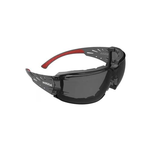 Spyda Safety Glasses With Gasket Smoke Lens
