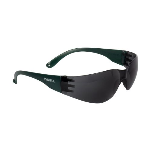 Zero Safety Glasses Smoke Lens Green Arms