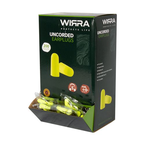 Uncorded Hi-Vis Disposable Earplugs Class 5 - 200 Pairs