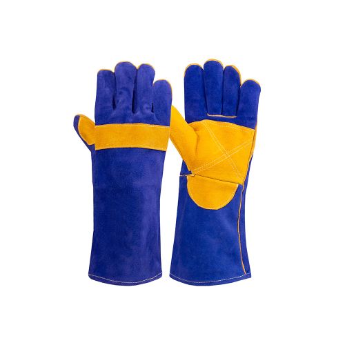 Blue/Yellow Welding Gloves