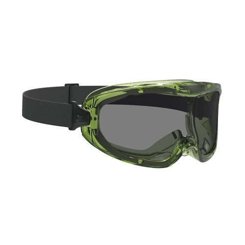 Phenos Safety Goggles Smoke Lens Green Frame