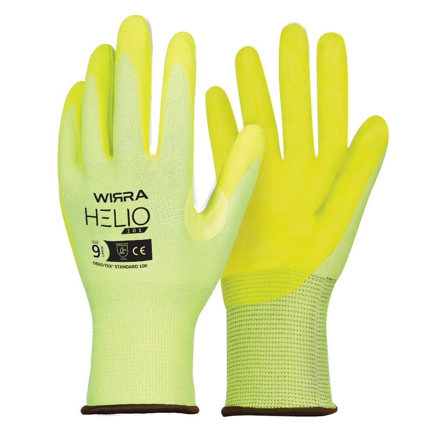 HELIO 101 Hi-Vis Gloves Nitrile Coated