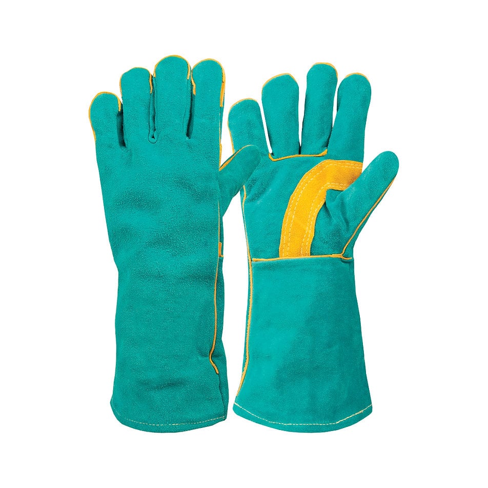 Blue/Yellow Welding Gloves